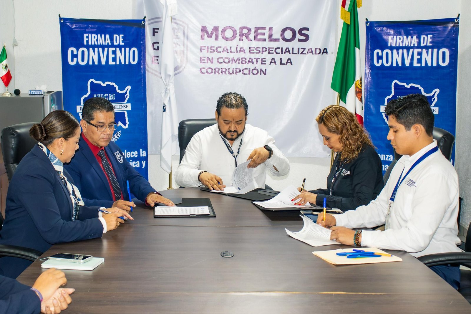 Firma de convenio con la Fiscalía Especializada en Combate a la Corrupción